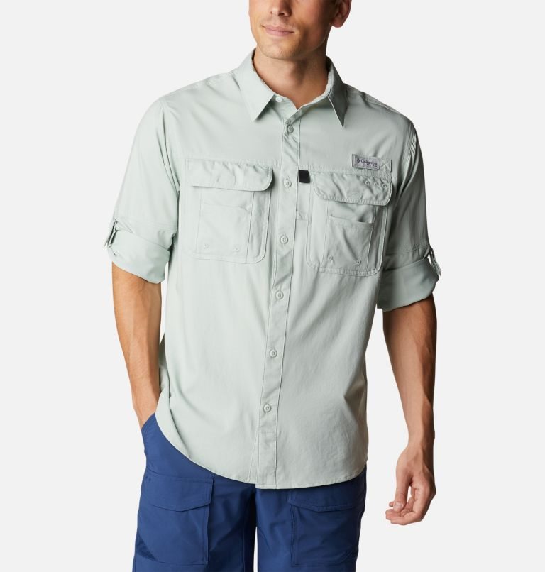 Columbia PFG Drift Guide Woven Long Sleeve Skjorte Herre Mint | 87259I