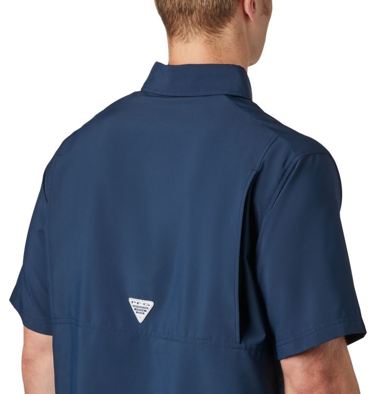 Columbia PFG Grander Marlin Kort Sleeve Skjorte Herre Marineblå | 80591G