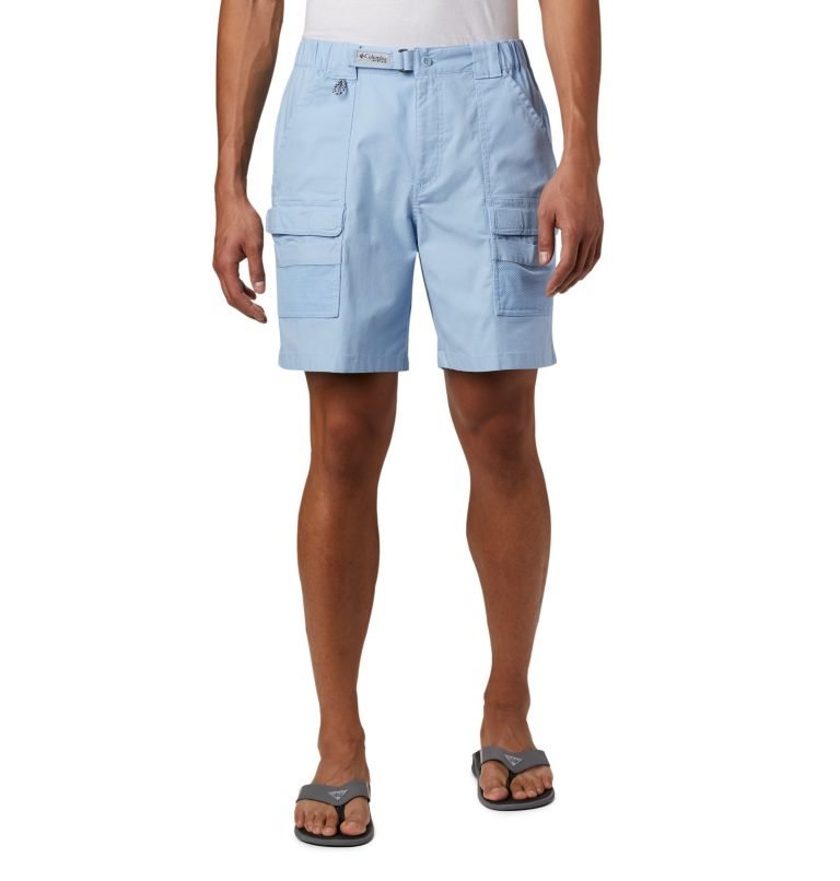 Columbia PFG Half Moon III Shorts Herre Lyse Blå | 50641J