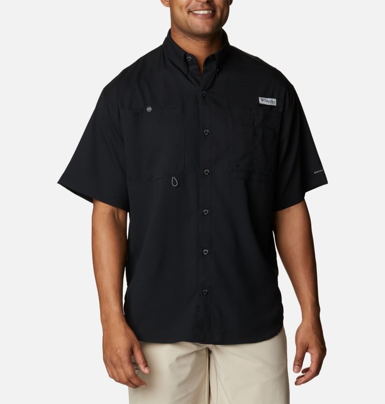 Columbia PFG Jekyll Island Kort Sleeve Skjorte Herre Svarte | 43170S