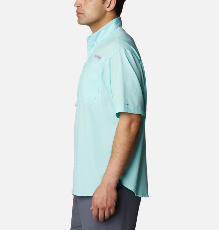 Columbia PFG Jekyll Island Kort Sleeve Skjorte Herre Turkis | 82514Q