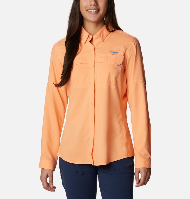 Columbia PFG Lo Drag Long Sleeve Skjorte Dame Oransje | 06513M