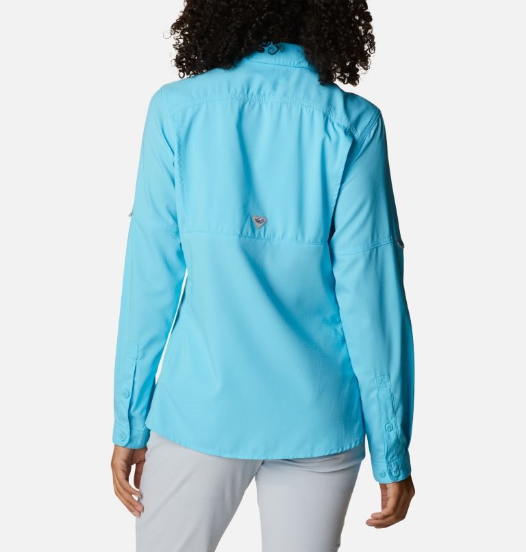 Columbia PFG Lo Drag Long Sleeve Skjorte Dame Turkis | 29538C