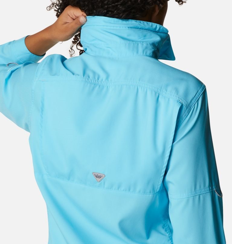 Columbia PFG Lo Drag Long Sleeve Skjorte Dame Turkis | 29538C