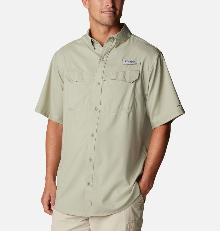 Columbia PFG Low Drag Offshore Kort Sleeve Skjorte Herre Olivengrønne | 03872X