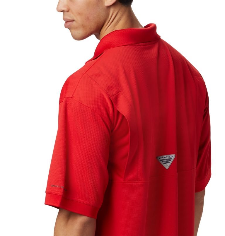 Columbia PFG Perfect Cast Polo T Skjorte Herre Rød | 17398R