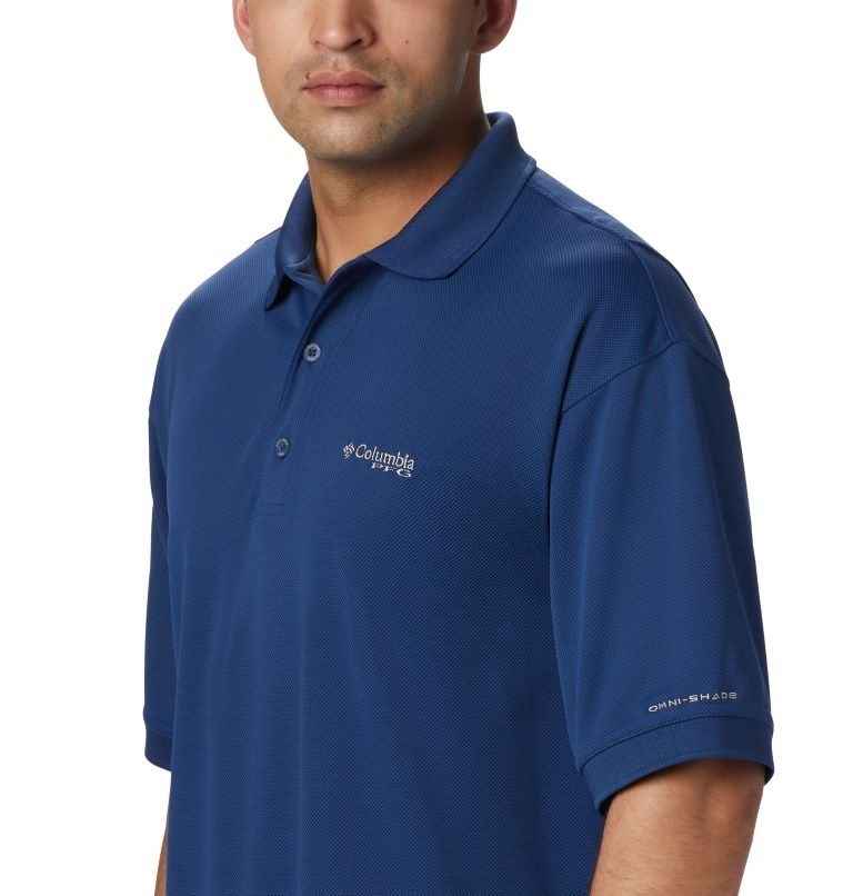 Columbia PFG Perfect Cast Polo T Skjorte Herre Marineblå | 42791Z