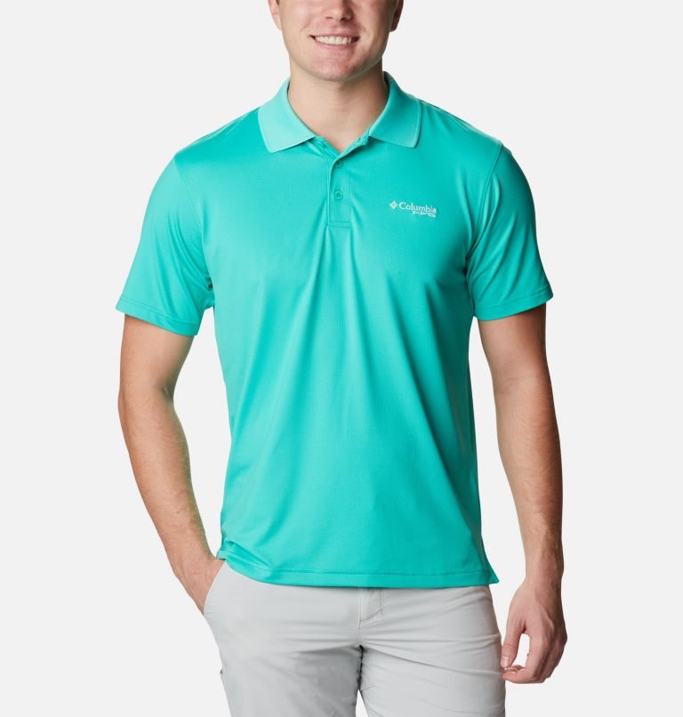 Columbia PFG Skiff Cast Polo T Skjorte Herre Turkis | 25681I