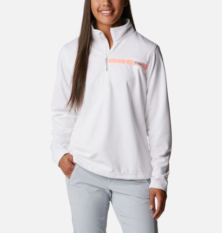 Columbia PFG Skiff Guide Fleece Gensere Dame Hvite | 28735A