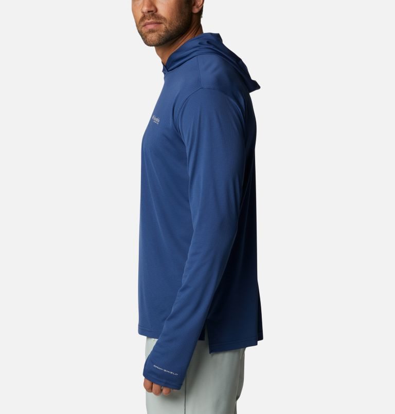 Columbia PFG Skiff Guide Knit Hettegensere Herre Marineblå | 82067K