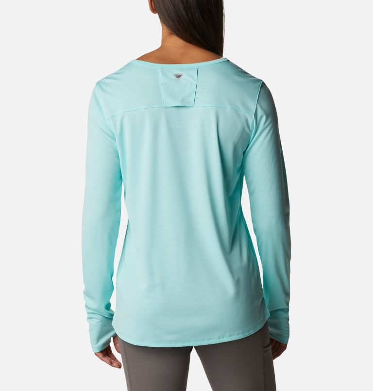 Columbia PFG Skiff Guide Knit Long Sleeve Gensere Dame Turkis | 19267D