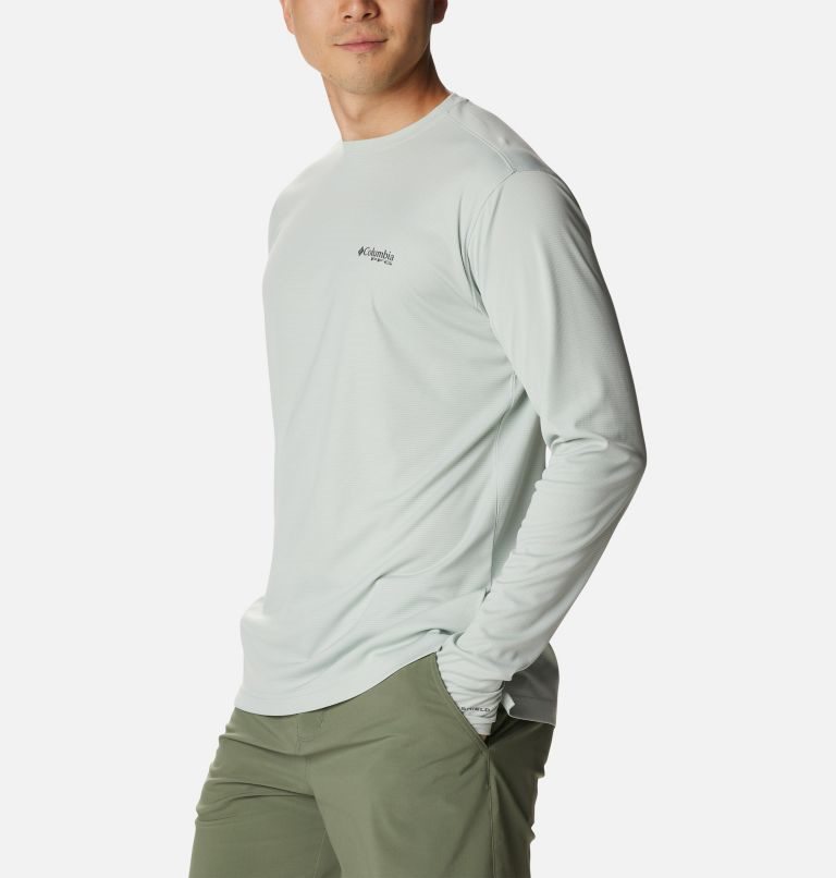 Columbia PFG Skiff Guide Knit Long Sleeve Gensere Herre Lyse Grå | 86197F