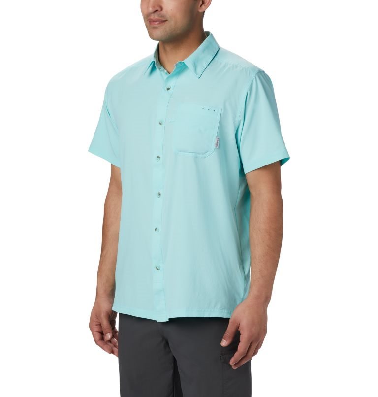 Columbia PFG Slack Tide Camp Skjorte Herre Turkis | 02965L