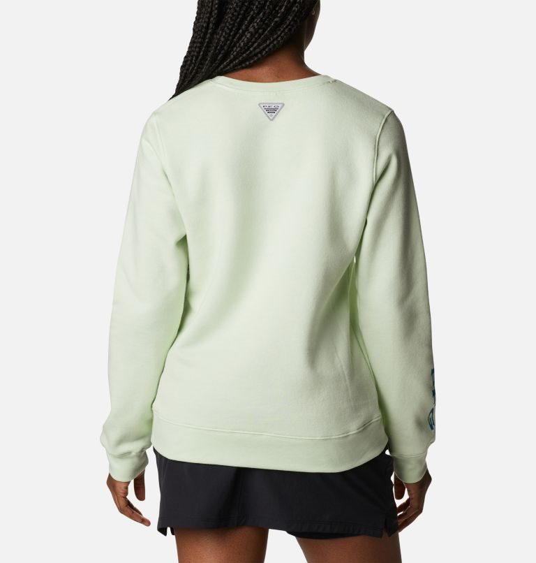 Columbia PFG Slack Vann Crew Gensere Dame Mint | 36782V