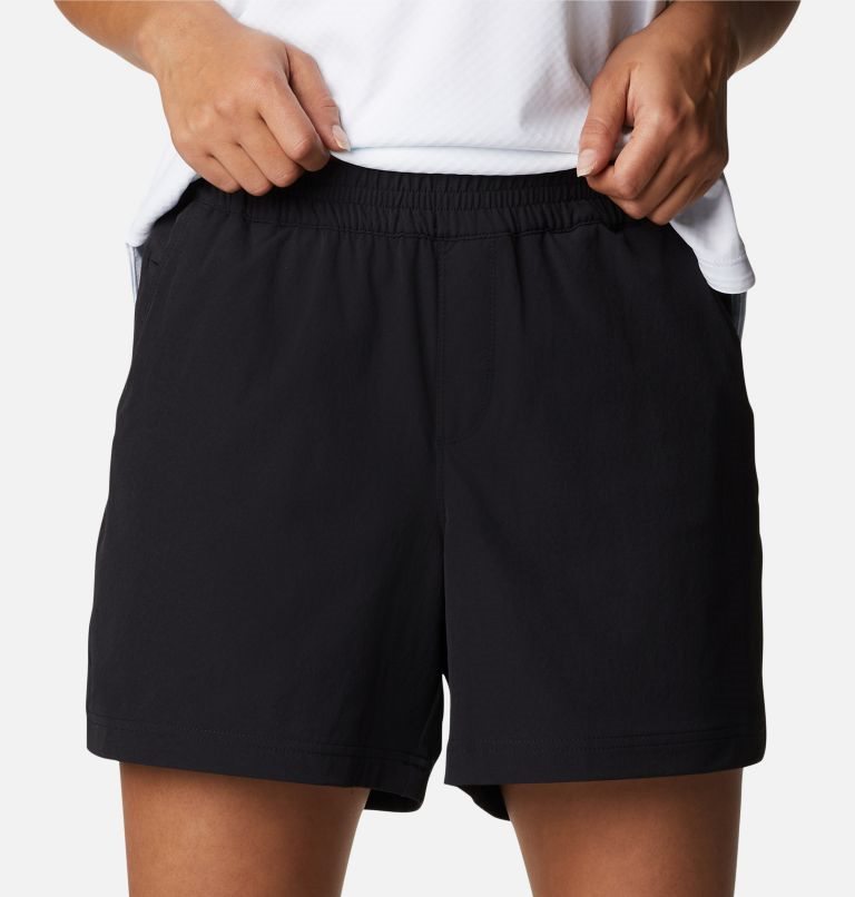 Columbia PFG Slack Vann Woven Shorts Dame Svarte | 34078G