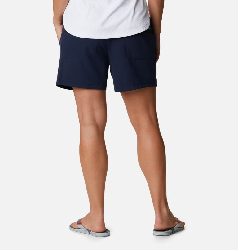 Columbia PFG Slack Vann Woven Shorts Dame Marineblå | 56741V