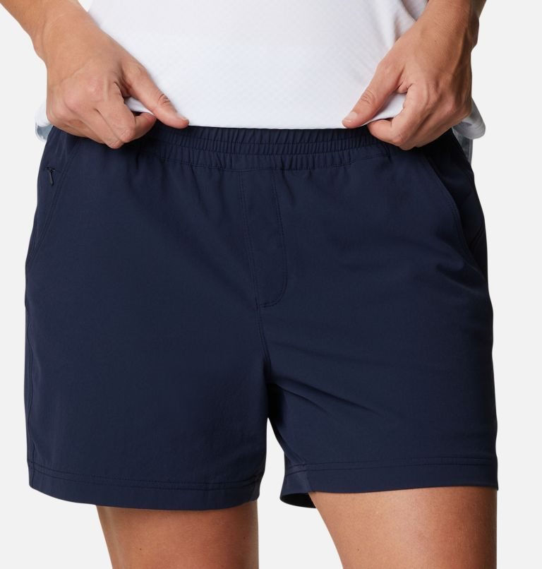 Columbia PFG Slack Vann Woven Shorts Dame Marineblå | 56741V