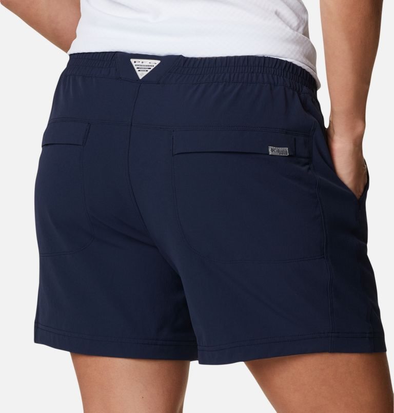 Columbia PFG Slack Vann Woven Shorts Dame Marineblå | 56741V