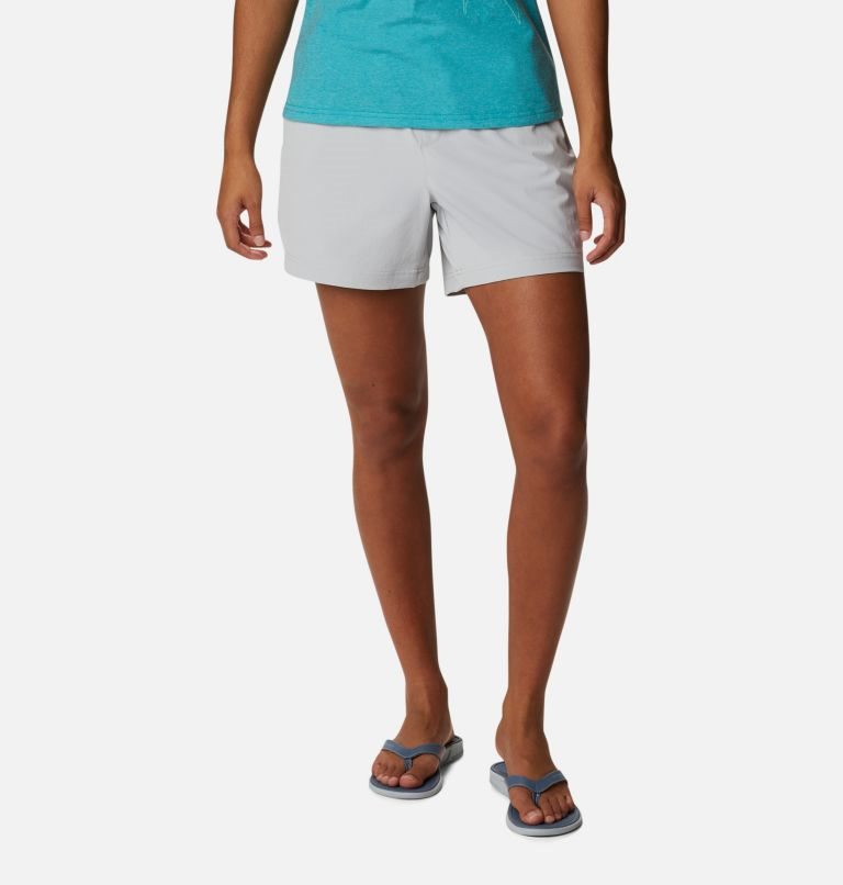 Columbia PFG Slack Vann Woven Shorts Dame Lyse Grå | 84321S