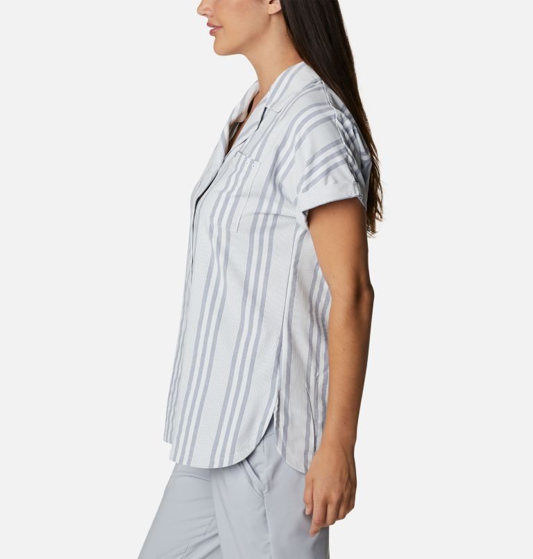 Columbia PFG Sun Drifter Woven Kort Sleeve Skjorte Dame Stripete | 32601O