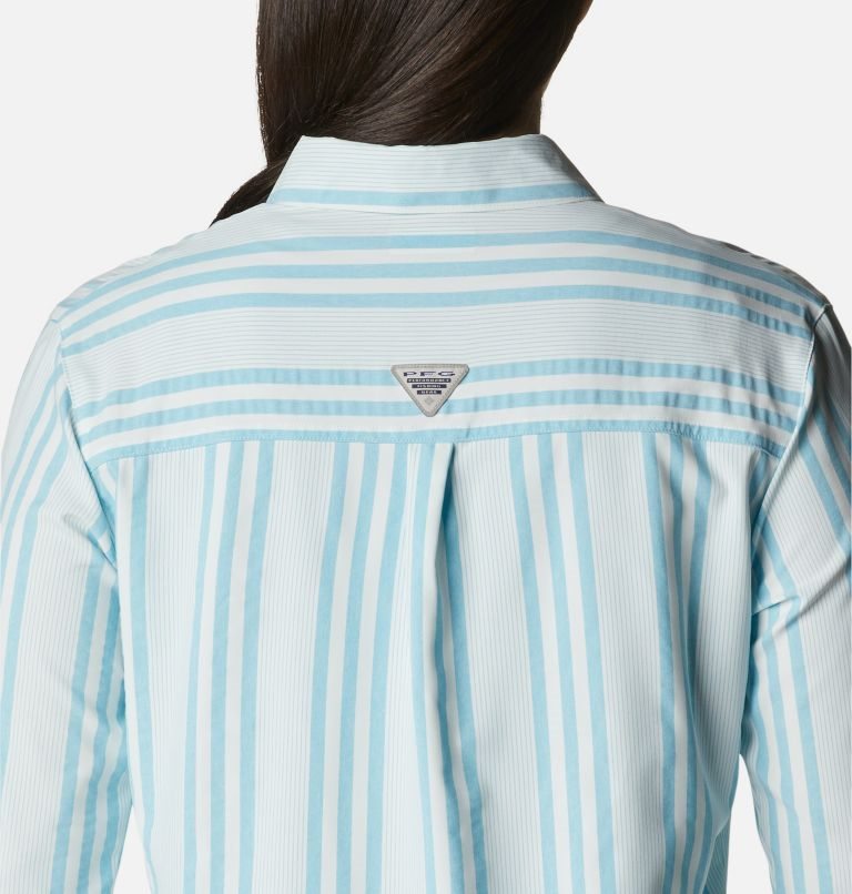 Columbia PFG Sun Drifter Woven Long Sleeve Skjorte Dame Stripete | 28736N