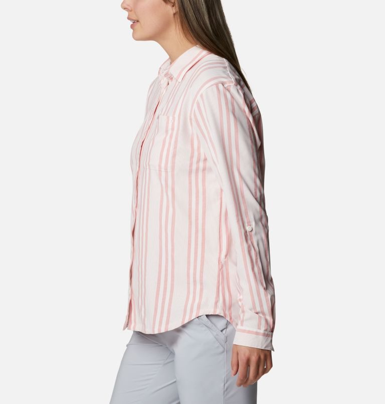 Columbia PFG Sun Drifter Woven Long Sleeve Skjorte Dame Stripete | 86421C