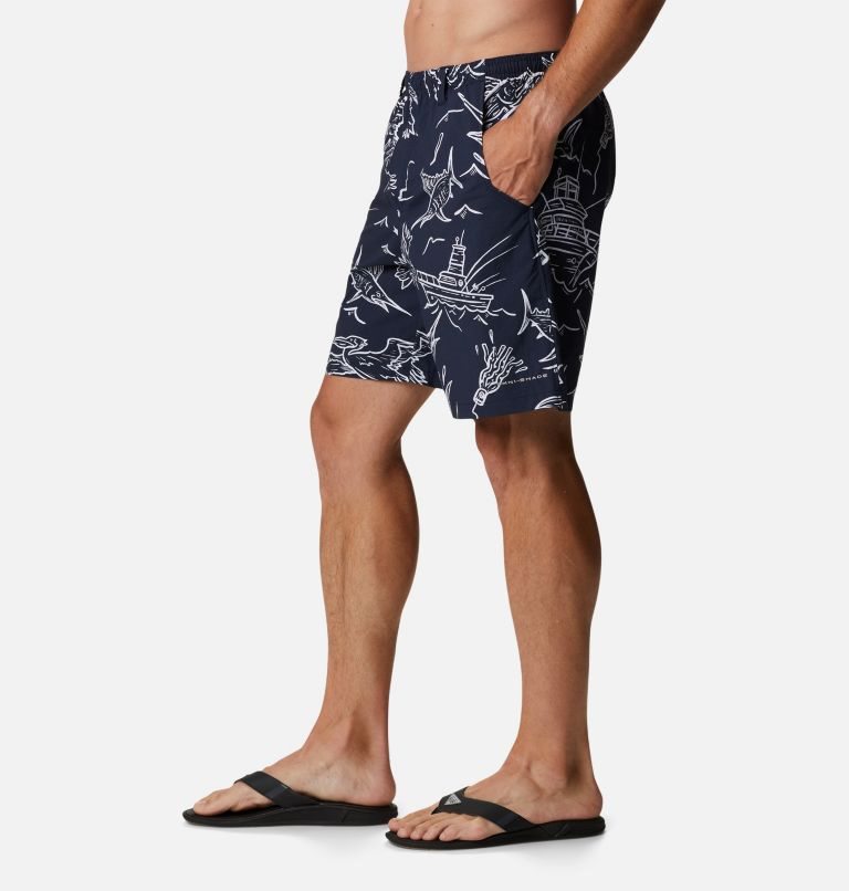 Columbia PFG Super Backcast Vann Shorts Herre Marineblå | 96271V