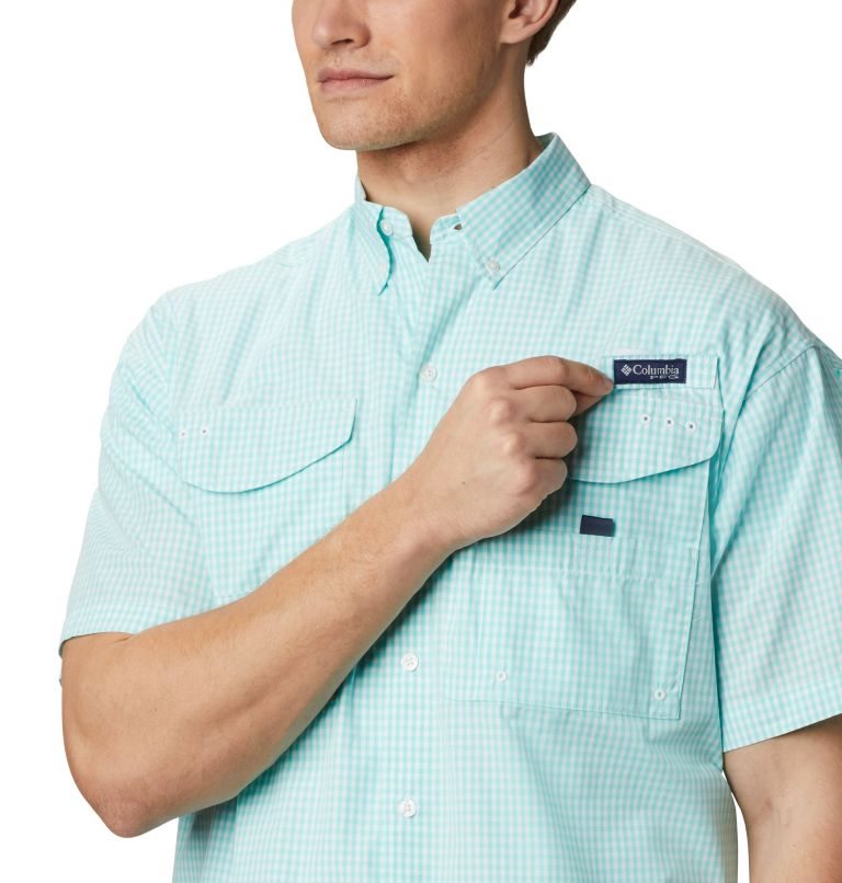 Columbia PFG Super Bonehead Classic Kort Sleeve Skjorte Herre Turkis | 81327L