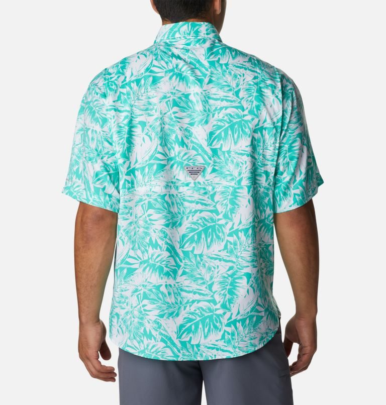 Columbia PFG Super Tamiami Kort Sleeve Skjorte Herre Turkis | 25179K