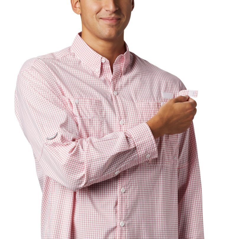 Columbia PFG Super Tamiami Long Sleeve Skjorte Herre Rosa | 31950W