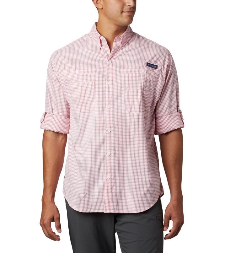 Columbia PFG Super Tamiami Long Sleeve Skjorte Herre Rosa | 31950W