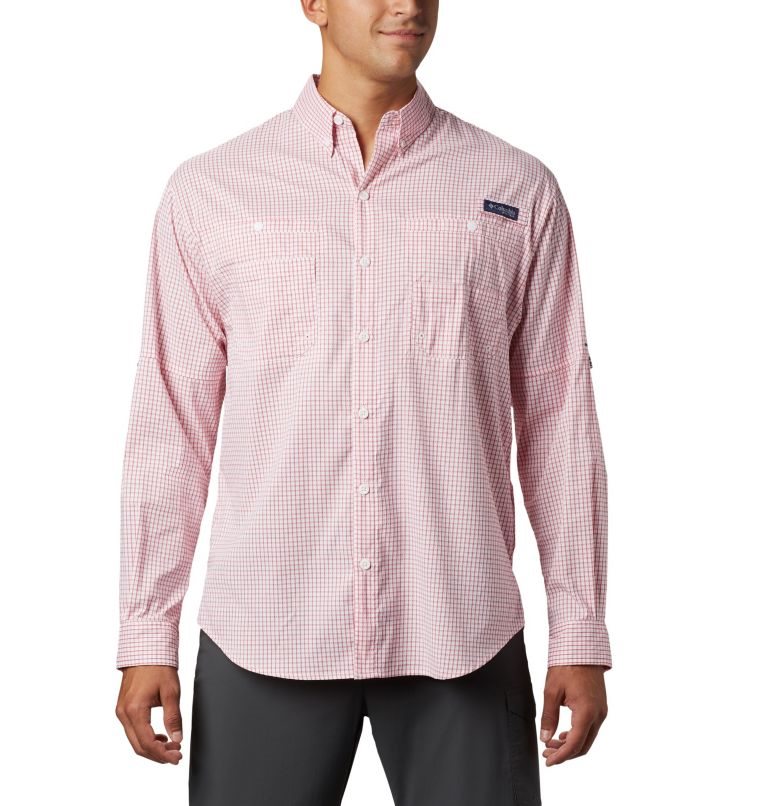 Columbia PFG Super Tamiami Long Sleeve Skjorte Herre Rosa | 31950W