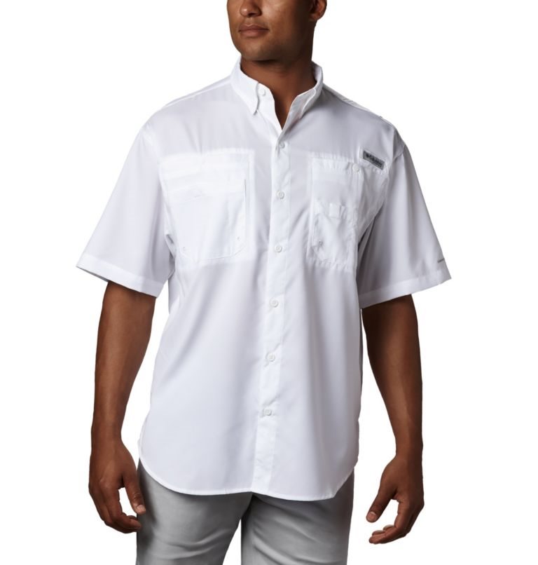 Columbia PFG Tamiami II Kort Sleeve Skjorte Herre Hvite | 23956K