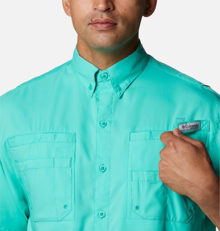 Columbia PFG Tamiami II Kort Sleeve Skjorte Herre Turkis | 51630O