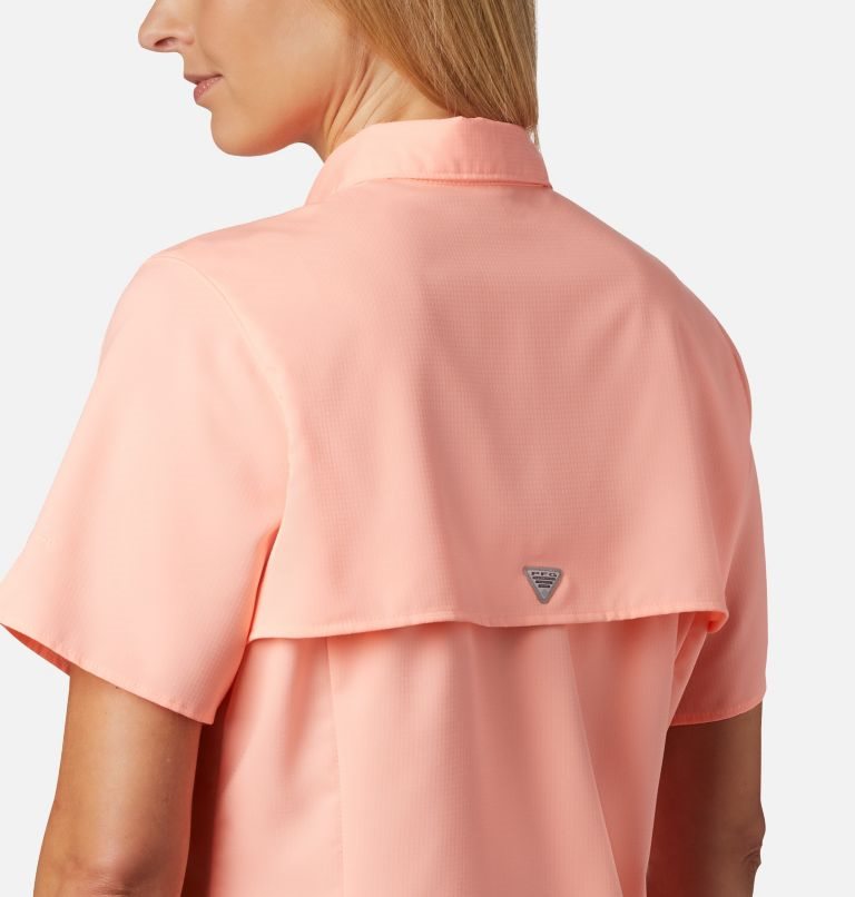 Columbia PFG Tamiami II Kort Sleeve Skjorte Dame Rosa | 79862S