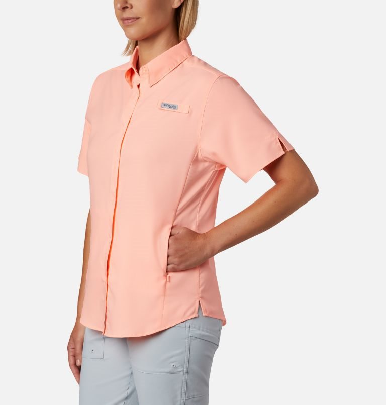 Columbia PFG Tamiami II Kort Sleeve Skjorte Dame Rosa | 79862S