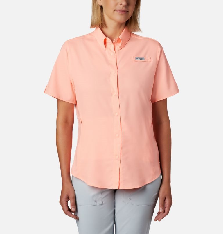 Columbia PFG Tamiami II Kort Sleeve Skjorte Dame Rosa | 79862S