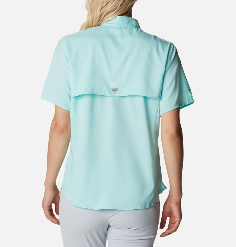 Columbia PFG Tamiami II Kort Sleeve Skjorte Dame Turkis | 92468Z