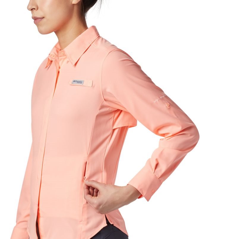 Columbia PFG Tamiami II Long Sleeve Skjorte Dame Rosa | 10934L