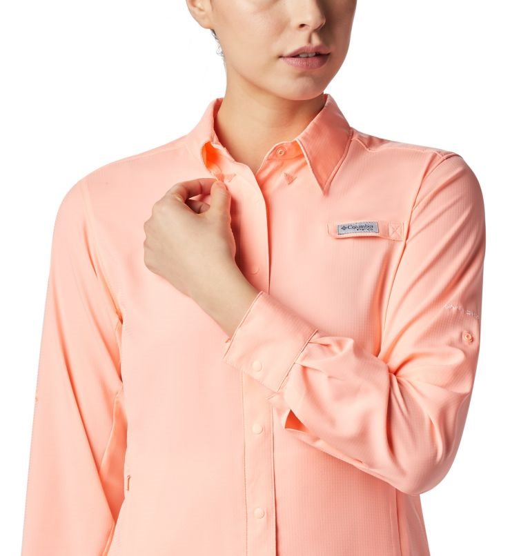 Columbia PFG Tamiami II Long Sleeve Skjorte Dame Rosa | 10934L