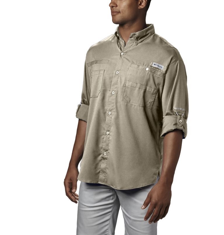 Columbia PFG Tamiami II Long Sleeve Skjorte Herre Khaki | 40267Z