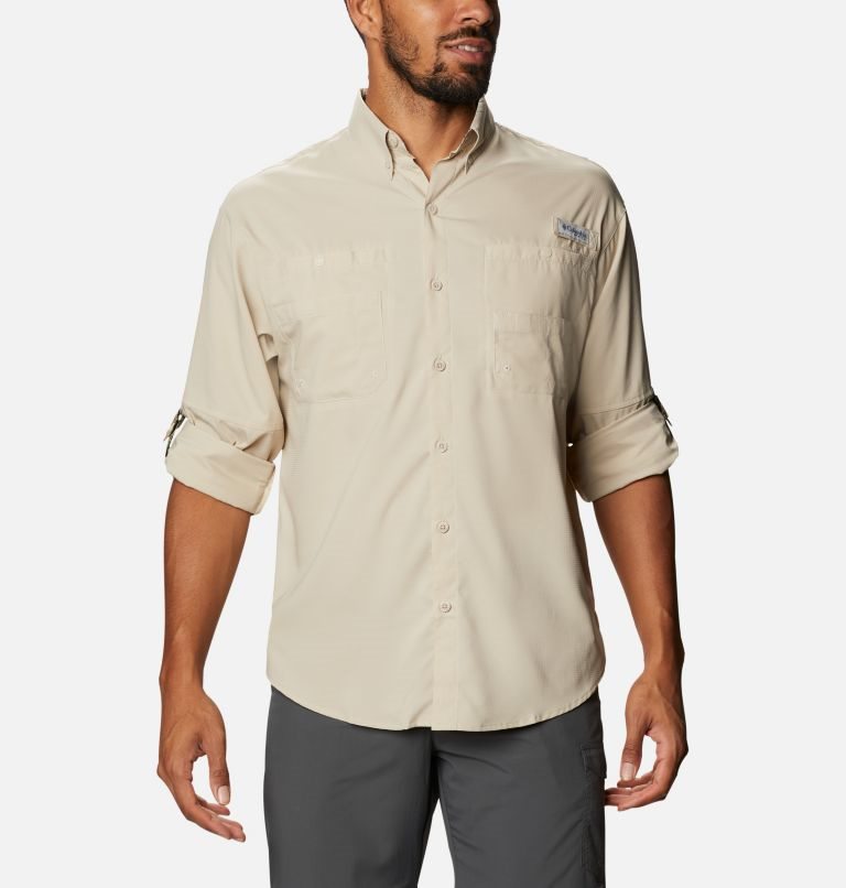 Columbia PFG Tamiami II Long Sleeve Skjorte Herre Khaki | 51392K