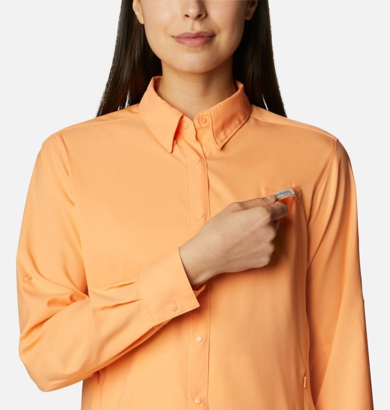 Columbia PFG Tamiami II Long Sleeve Skjorte Dame Oransje | 52387B