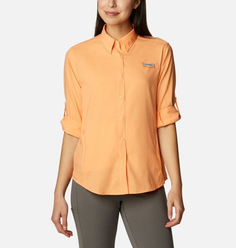 Columbia PFG Tamiami II Long Sleeve Skjorte Dame Oransje | 52387B