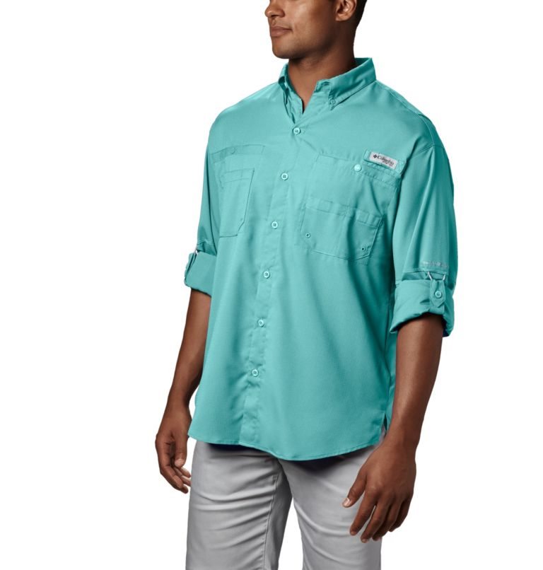 Columbia PFG Tamiami II Long Sleeve Skjorte Herre Turkis | 61093Y