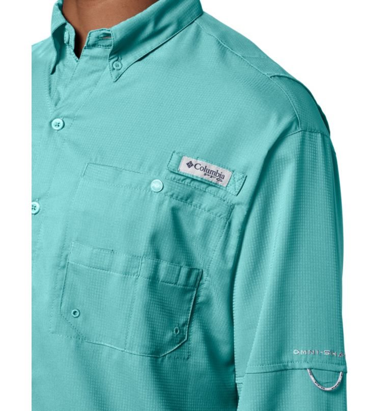 Columbia PFG Tamiami II Long Sleeve Skjorte Herre Turkis | 61093Y