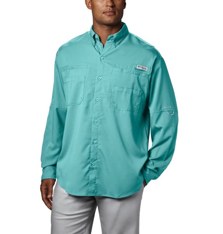 Columbia PFG Tamiami II Long Sleeve Skjorte Herre Turkis | 61093Y