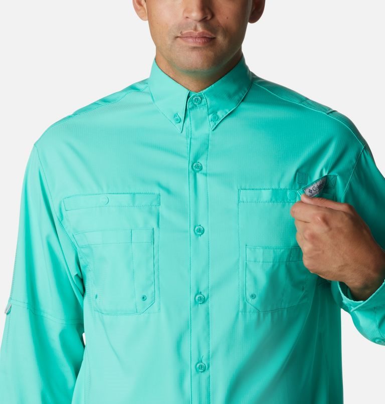 Columbia PFG Tamiami II Long Sleeve Skjorte Herre Turkis | 62835M