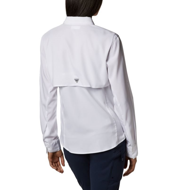 Columbia PFG Tamiami II Long Sleeve Skjorte Dame Hvite | 71085L