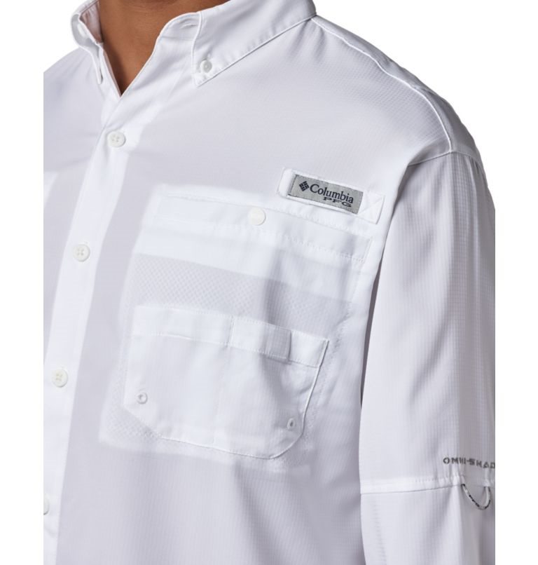 Columbia PFG Tamiami II Long Sleeve Skjorte Herre Hvite | 75203A